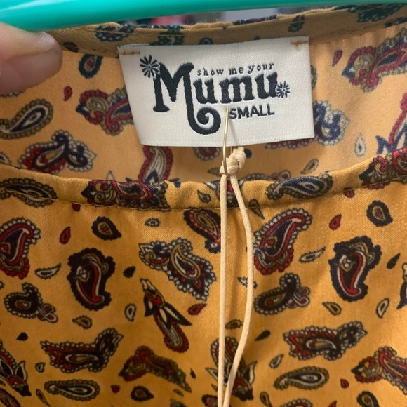NWT Show Me Your Mumu sz S Paisley Top - Picture 4 of 5